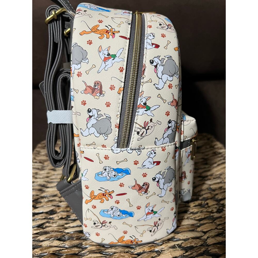 Loungefly Disney Dogs Play Mini Backpack Wallet Set Pluto Max Dalmations - Picture 5 of 9